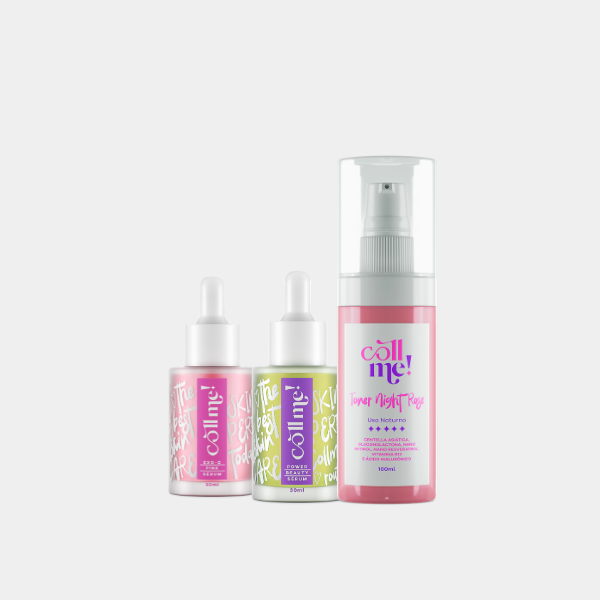 Combo Toner Night, Power Beauty Sérum e Exo-C Pink Sérum